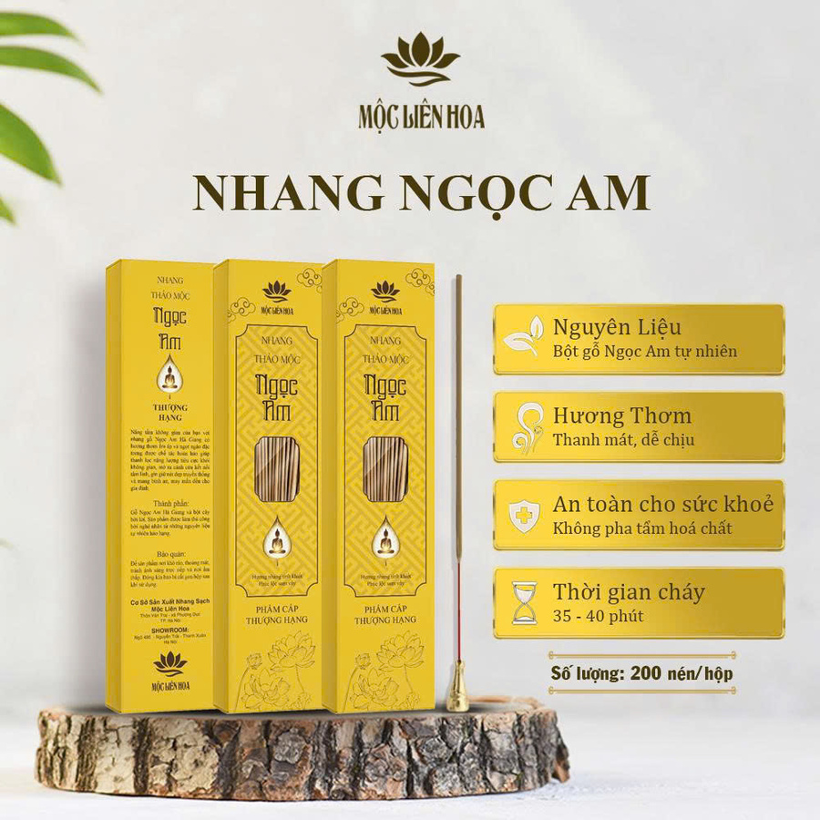 Combo 3 hộp nhang thảo mộc- tặng 1 hộp nhang ngọc am