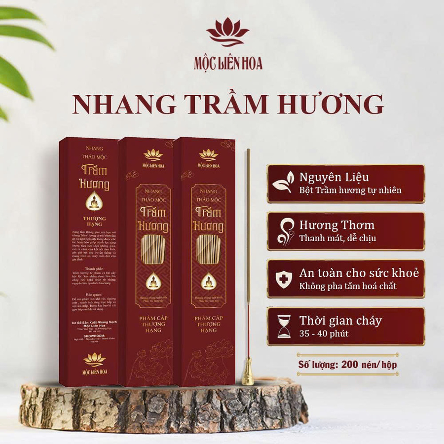 Nhang Trầm Hương Phẩm Cấp Thượng Hạng  NT02